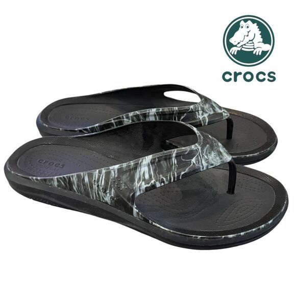 Crocs Men\'s Swiftwater Mossy Oak Elements Flip Flops Sandals 13 main image 4
